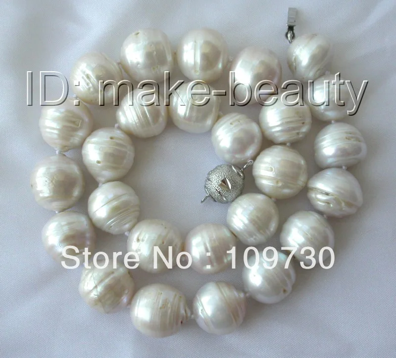 Jewelry 00381 stunning big 17mm baroque round white reborn keshi freshwater pearl necklace
Jewelry 00381 stunning big 17mm baroque round white reborn keshi freshwater pearl necklace