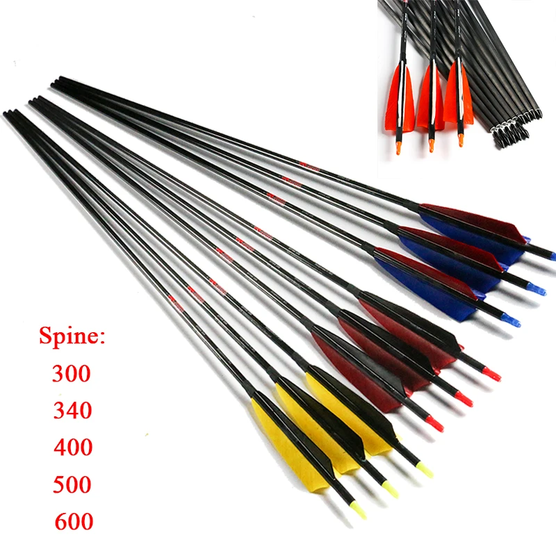 12PCS Spine 400 30'' Linkboy Archery Pure Carbon Arrows 5'' Turkey Vanes F Compound Bow Hunting and Shooting
12PCS Spine 400 30'' Linkboy Archery Pure Carbon Arrows 5'' Turkey Vanes F Compound Bow Hunting and Shooting
