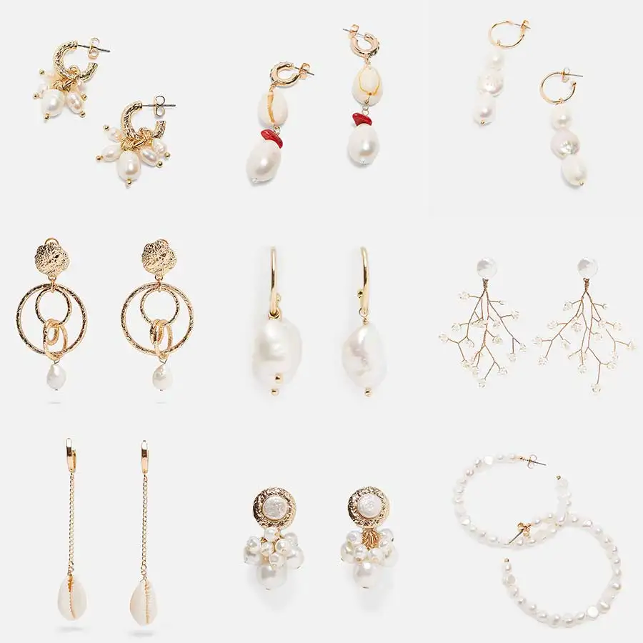 Dvacaman ZA Shell Pearl Dangle Drop Earrings Boho Geometric Gold Color Metal Hanging Earrings Wedding Party Jewelry Summer 2019
Dvacaman ZA Shell Pearl Dangle Drop Earrings Boho Geometric Gold Color Metal Hanging Earrings Wedding Party Jewelry Summer 2019