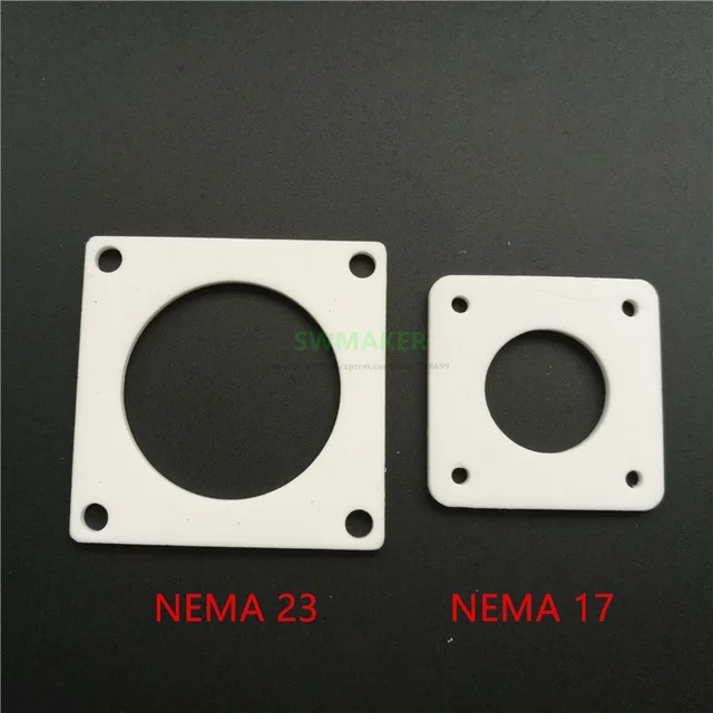 1pcs NEMA 17/23 Stepper Motor Anti Vibration PTFE damper Vibration Damper Shock Absorber for CNC Reprap 3D printers 
1pcs NEMA 17/23 Stepper Motor Anti Vibration PTFE damper Vibration Damper Shock Absorber for CNC Reprap 3D printers