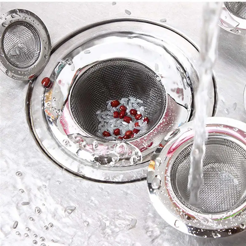 Stainless Steel Mesh Kitchen Sink Drain Strainer Barbed Wire Waste Stopper Sewer Hair Filter Plug For Bathroom Bathtub Shower
Stainless Steel Mesh Kitchen Sink Drain Strainer Barbed Wire Waste Stopper Sewer Hair Filter Plug For Bathroom Bathtub Shower