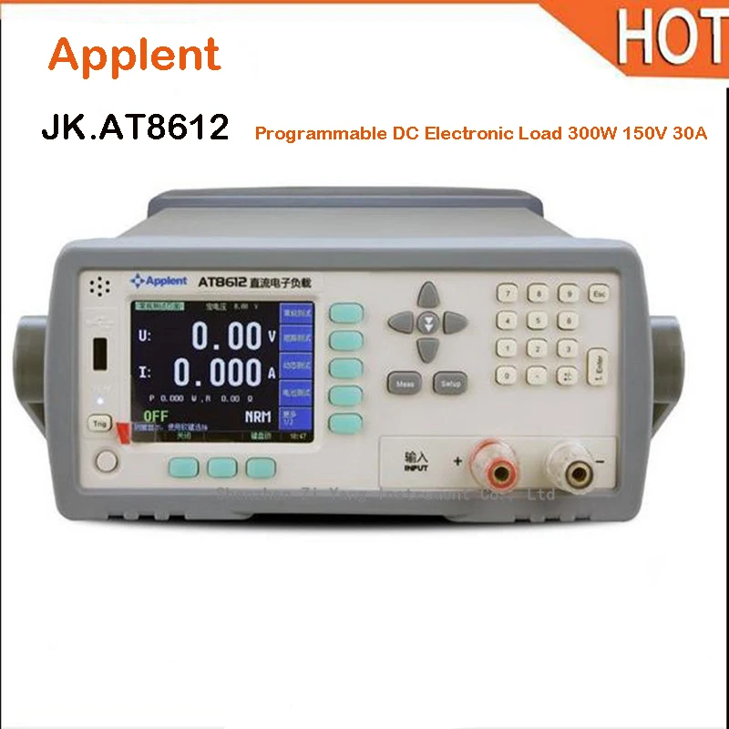new hot AT8612 Programmable DC Electronic Load 300W 150V 30A 3.5'' TFT LCD RS232 Handler Battery Test Max.999AH CC/CV/CP/CR
new hot AT8612 Programmable DC Electronic Load 300W 150V 30A 3.5'' TFT LCD RS232 Handler Battery Test Max.999AH CC/CV/CP/CR