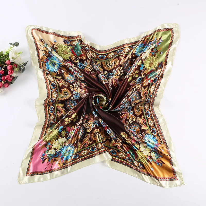 Cheshanf Square Silk Scarf For Women Luxury Designer Brand Ladies Scarves Female Hijab 90*90cm 2019
Cheshanf Square Silk Scarf For Women Luxury Designer Brand Ladies Scarves Female Hijab 90*90cm 2019
