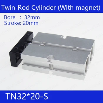 TN32*20-S Free shipping 32mm Bore 20mm Stroke Compact Air Cylinders TN32X20-S Dual Action Air Pneumatic Cylinder
TN32*20-S Free shipping 32mm Bore 20mm Stroke Compact Air Cylinders TN32X20-S Dual Action Air Pneumatic Cylinder