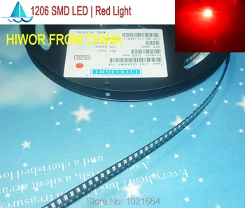 (500pcs/lot)(LED|SMD) 1206 SMD LED Red Emitting Color, Light Emitting Diode, 1206 3000pcs Per Reel
(500pcs/lot)(LED|SMD) 1206 SMD LED Red Emitting Color, Light Emitting Diode, 1206 3000pcs Per Reel