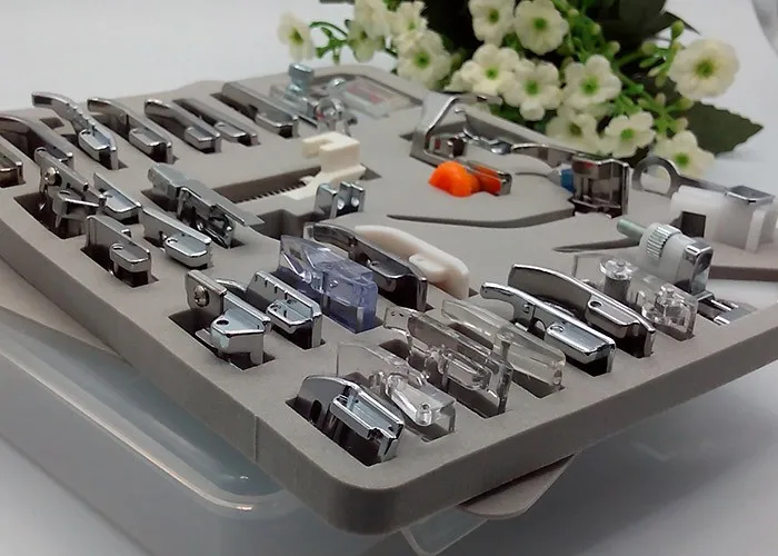 NEW 32PCS PRESSER FEET WITH English instructions Domestic Sewing Presser Foot Presse Feet Kits For Singer Brother Juki Kenmore
NEW 32PCS PRESSER FEET WITH English instructions Domestic Sewing Presser Foot Presse Feet Kits For Singer Brother Juki Kenmore