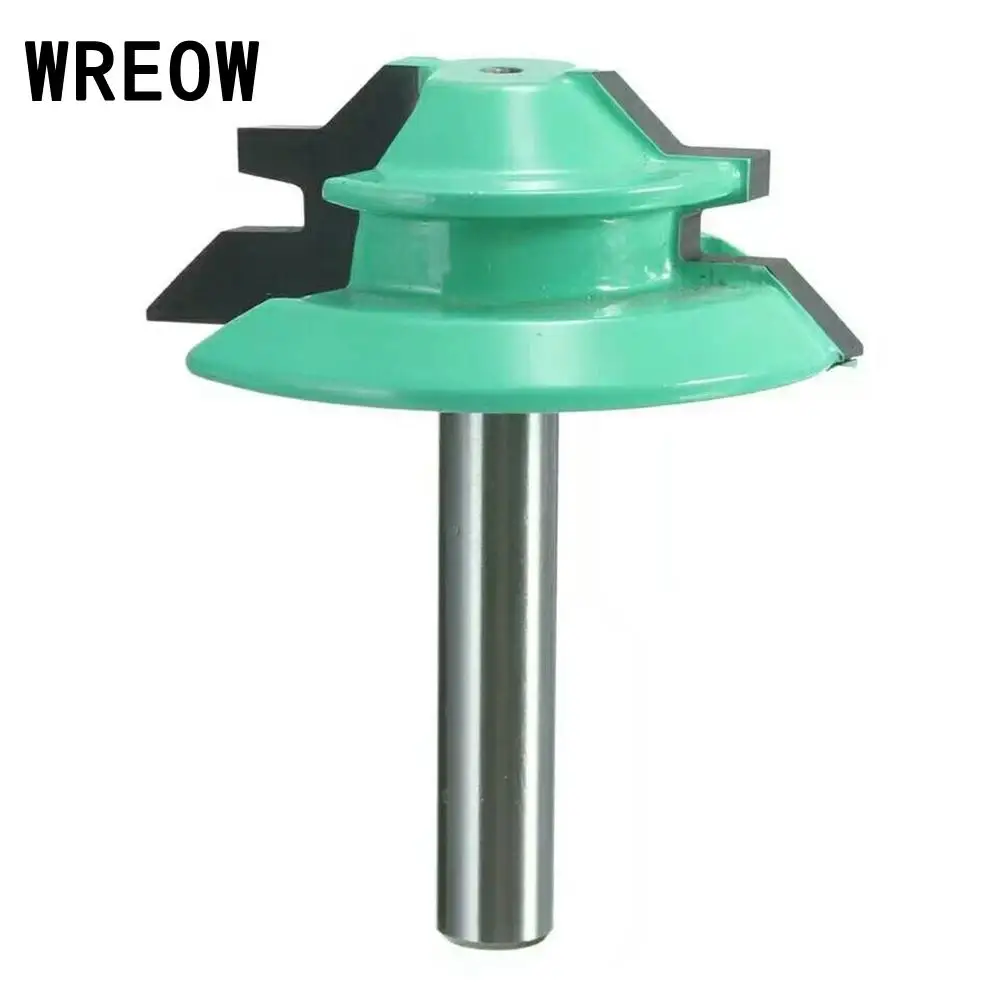 1PC Router bit 45 Degree Lock Miter Router Bit 1-1/2" Diameter 1/4" Shank Green Wood Cutter for Woodworking Drilling Power Tools
1PC Router bit 45 Degree Lock Miter Router Bit 1-1/2" Diameter 1/4" Shank Green Wood Cutter for Woodworking Drilling Power Tools