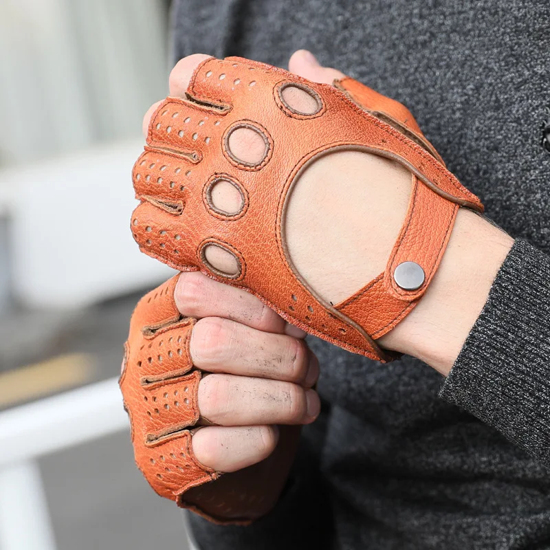 New autumn and winter glove men's half-fingered gloves leather retro glove Male Harley motorcycle leather gloves
New autumn and winter glove men's half-fingered gloves leather retro glove Male Harley motorcycle leather gloves