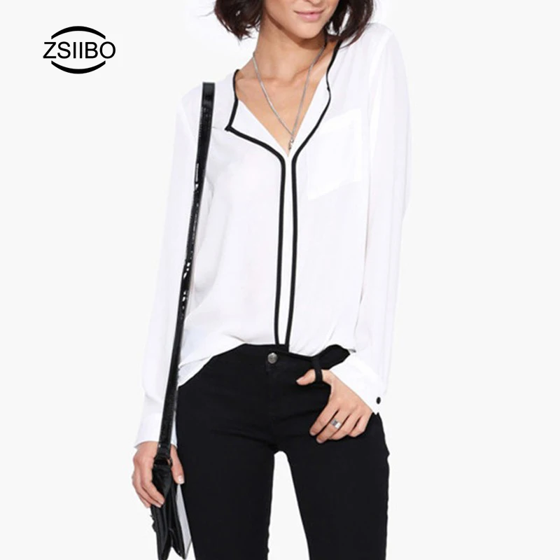 Autumn Cross Borders Off White Women Chiffon Blouse shirt Long sleeve Female clothes vetement femme white blouse for women
Autumn Cross Borders Off White Women Chiffon Blouse shirt Long sleeve Female clothes vetement femme white blouse for women