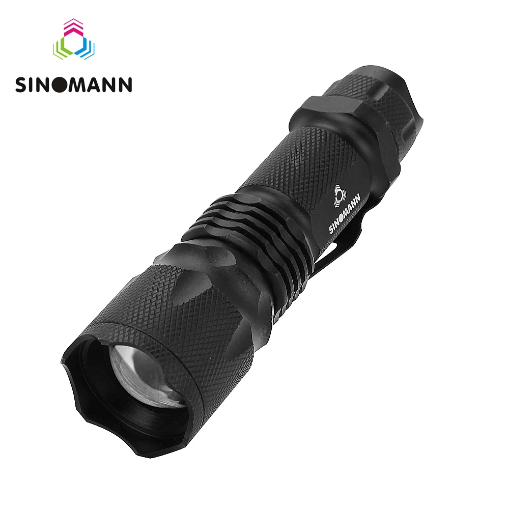 

Mini penlight 2000LM Waterproof LED Flashlight Torch 3 Modes zoomable Adjustable Focus Lantern Portable Light use AA 14500