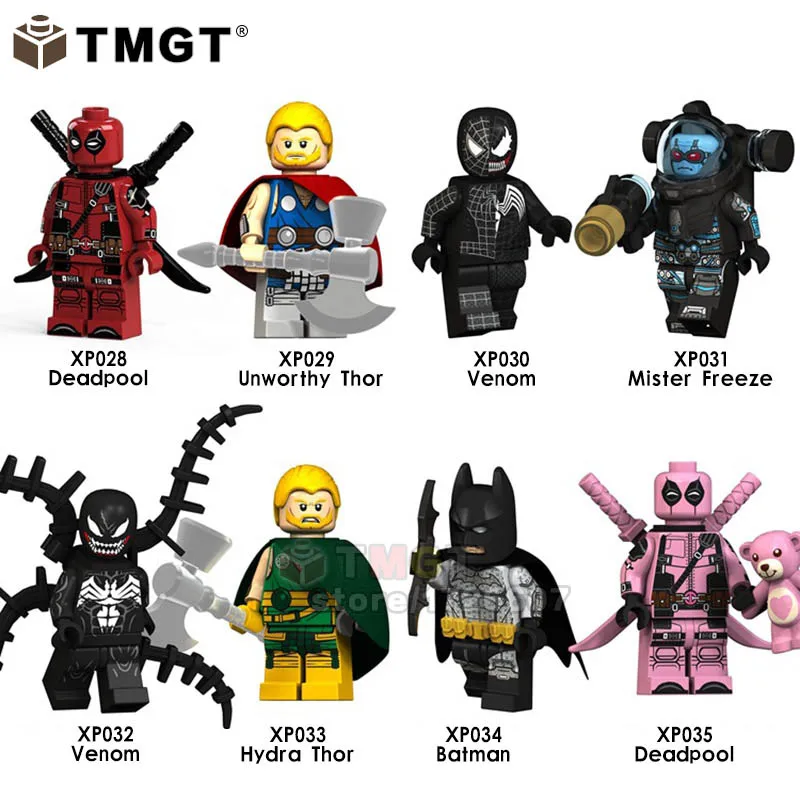 Single Venom Unworthy Thor Hydra Thor Batman Mister Freeze Deadpool marvel endgame hero Building Blocks FOR Children ToyS KT1004
Single Venom Unworthy Thor Hydra Thor Batman Mister Freeze Deadpool marvel endgame hero Building Blocks FOR Children ToyS KT1004