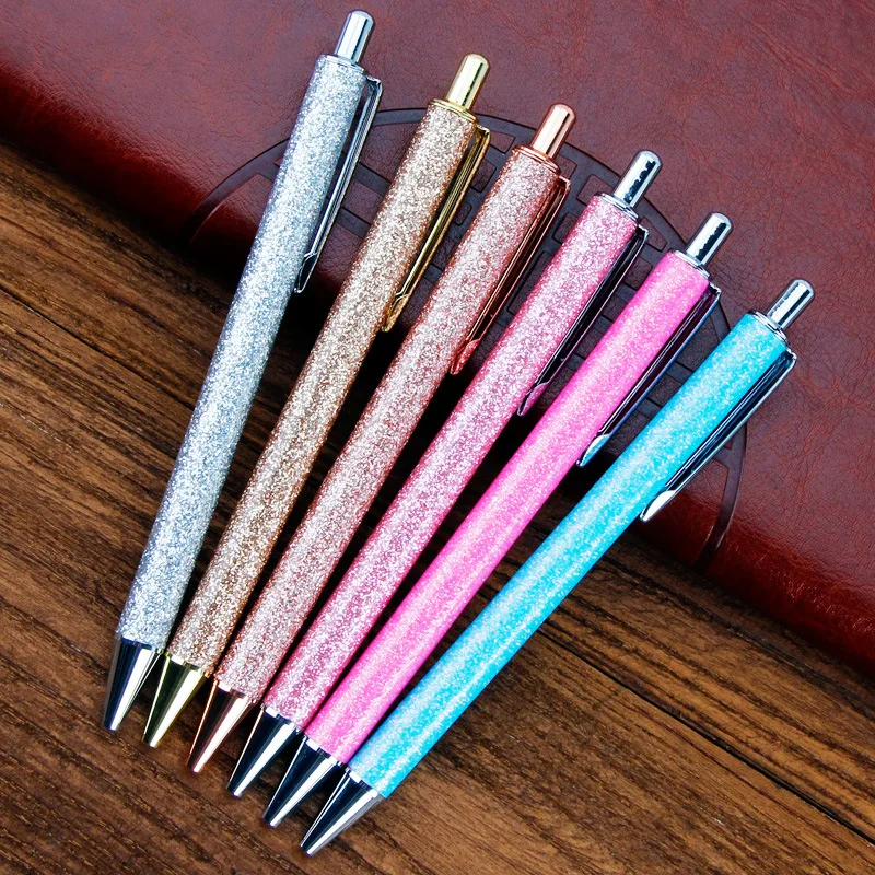 Crystal pencil Ballpoint Pen Creative 1.0mm Luxury Press Flow Oil Gold Metal Ball Pen Powder Quicksand design Kids Stationery
Crystal pencil Ballpoint Pen Creative 1.0mm Luxury Press Flow Oil Gold Metal Ball Pen Powder Quicksand design Kids Stationery