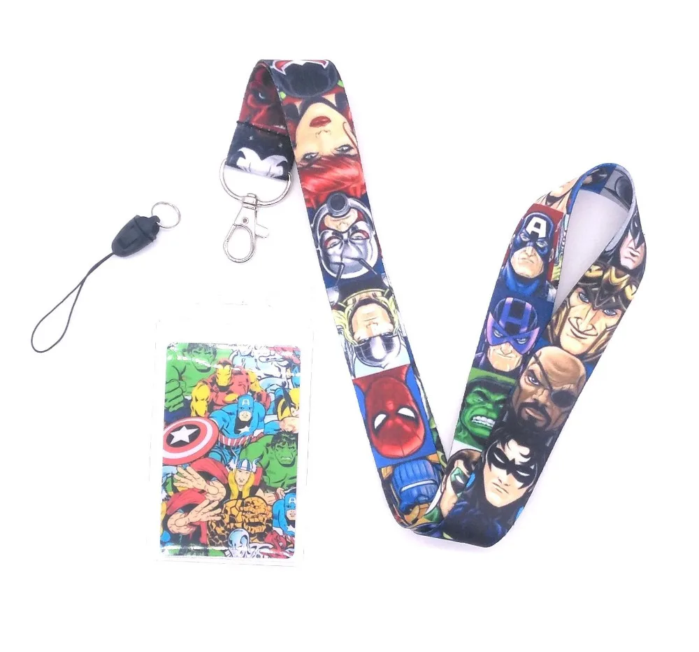 1 pcs Super hero Avengers Neck Strap Lanyards Card Holders Bank Neck Strap Card Bus ID Holders Rope Key Chain Gift K11
1 pcs Super hero Avengers Neck Strap Lanyards Card Holders Bank Neck Strap Card Bus ID Holders Rope Key Chain Gift K11