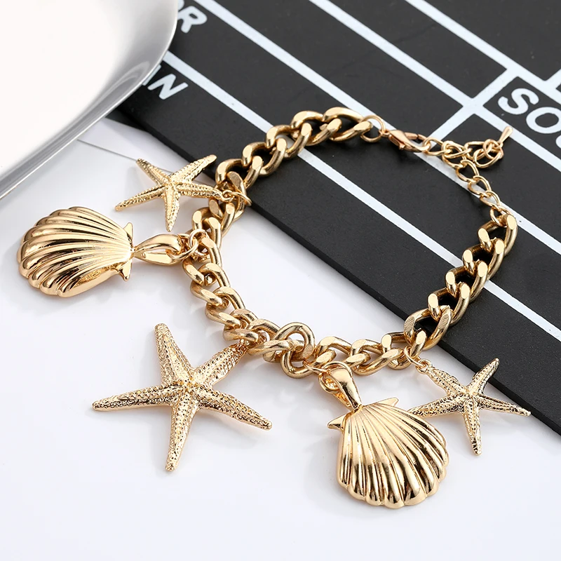 2019 New Fashion Starfish Shell Charm Bracelet for Women Boho Summer Sea Heavy Cowrie Adjust Rope Bracelet Bijoux Femme Dropship
2019 New Fashion Starfish Shell Charm Bracelet for Women Boho Summer Sea Heavy Cowrie Adjust Rope Bracelet Bijoux Femme Dropship