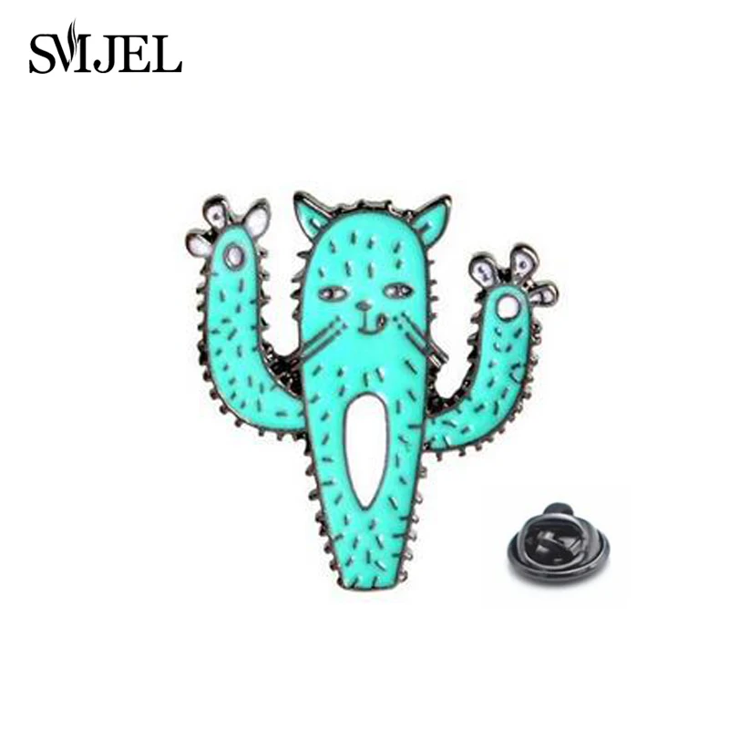 SMJEL Tiny Funny Cat Face Paw Cactus Plant Brooch Button Pins Denim Jackets Enamel Pin Brooch Badge Cactus Jewelry Gift for Kid
SMJEL Tiny Funny Cat Face Paw Cactus Plant Brooch Button Pins Denim Jackets Enamel Pin Brooch Badge Cactus Jewelry Gift for Kid