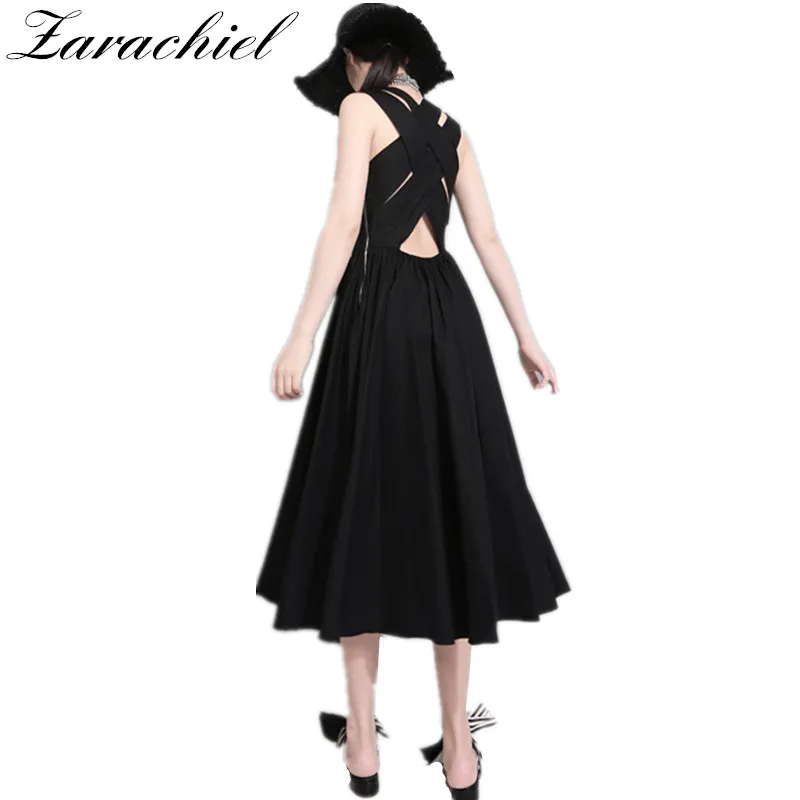 New 2019 Summer Brand Design Elegant Women's Sleeveless Vest Dresses Ladies Sexy Cross Tied Backless Hollow Out Long Dresses
New 2019 Summer Brand Design Elegant Women's Sleeveless Vest Dresses Ladies Sexy Cross Tied Backless Hollow Out Long Dresses