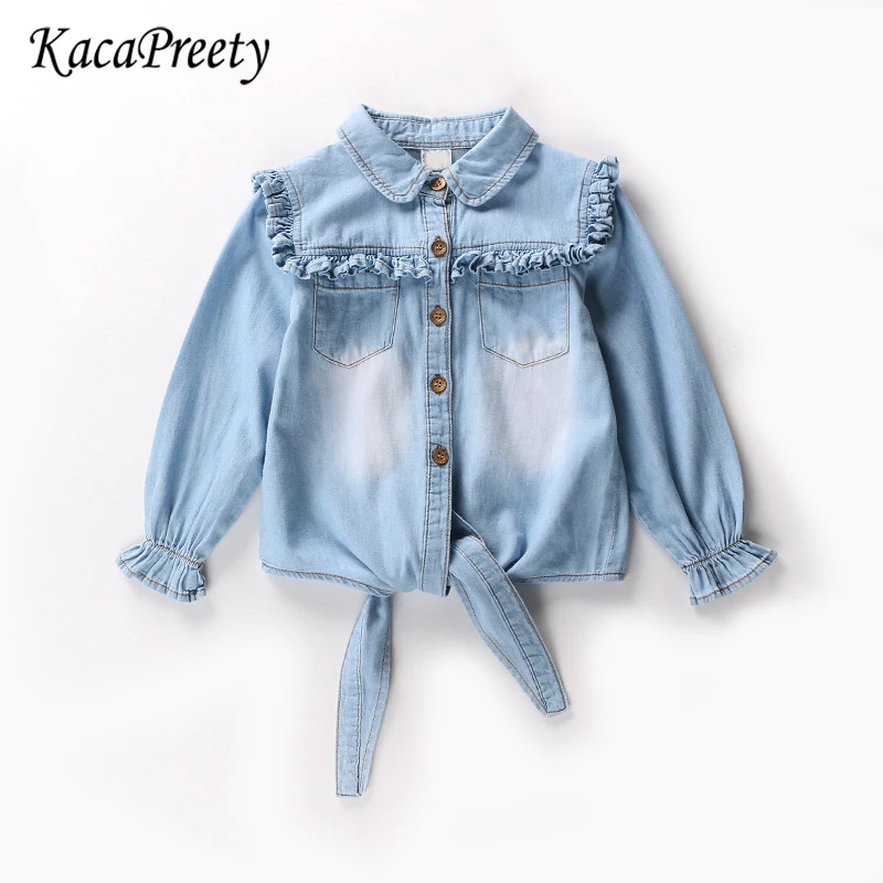 Children Long Sleeve Denim Girl Jean Blouses Clothing Autumn Fashion Baby Girls Jeans Shirts
Children Long Sleeve Denim Girl Jean Blouses Clothing Autumn Fashion Baby Girls Jeans Shirts