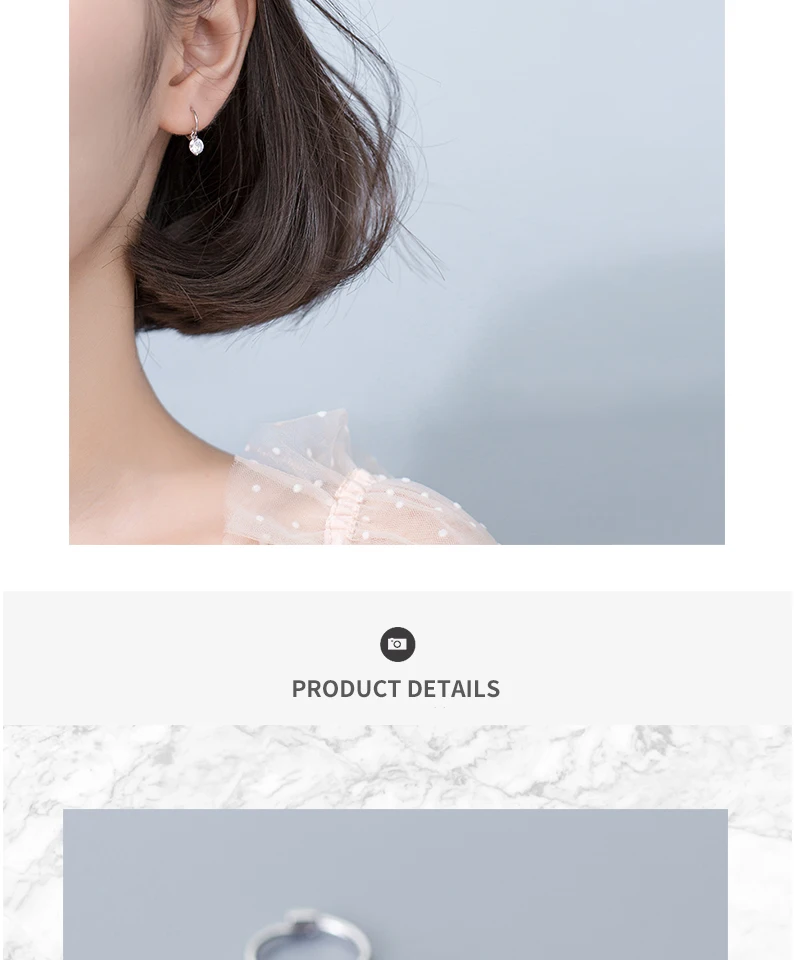 Exquisited 925 Sterling Silver Round CZ Zirconia Hoop Earrings for Women Ear Piercing Clip On Earrings Bohemia Bijoux Brincos (10)
