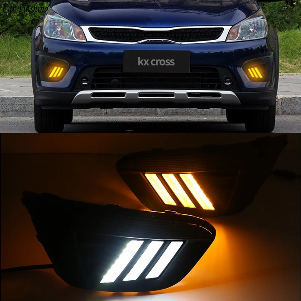 Car flashing 2pcs Super Bright Car LED For Russia KIA RIO X-Line 2018 Auto Driving DRL Daytime Running Lights With Turn Signal
Car flashing 2pcs Super Bright Car LED For Russia KIA RIO X-Line 2018 Auto Driving DRL Daytime Running Lights With Turn Signal