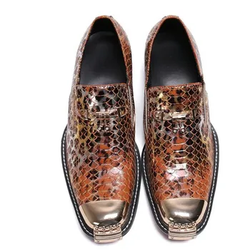 Leopard genuine leather high heel Serpentine metal bow tie men shoes slip-on spring autumn dress shoes
Leopard genuine leather high heel Serpentine metal bow tie men shoes slip-on spring autumn dress shoes