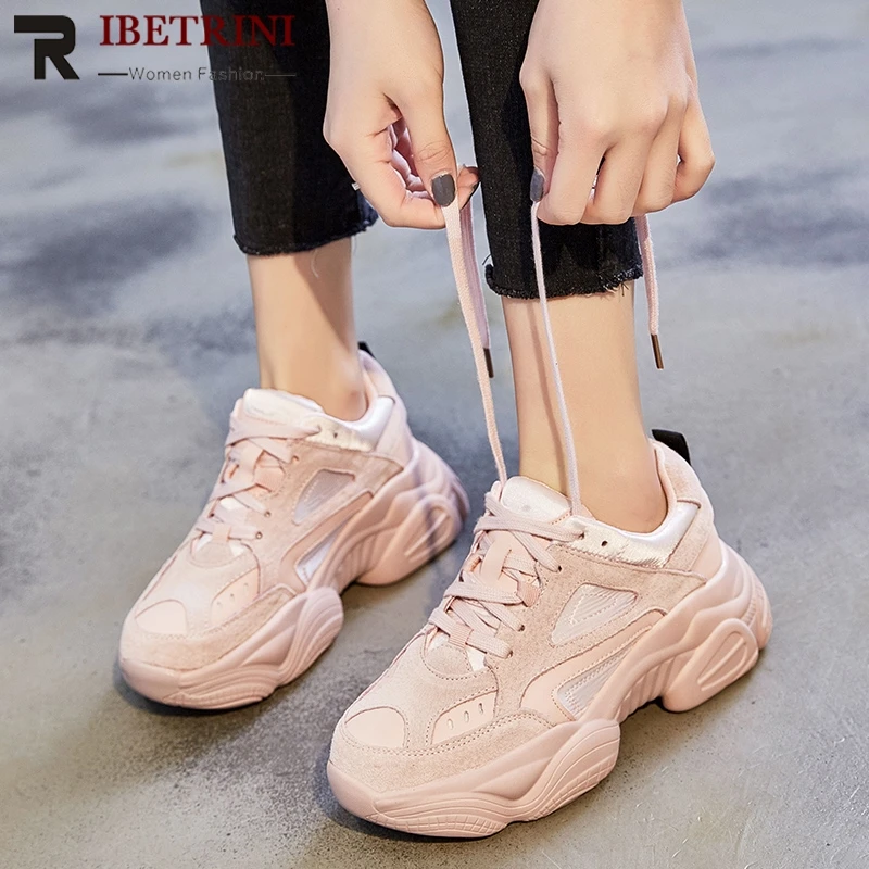 RIBETRINI New Arrivals 2019 High Quality Lace Up Fashion Sneakers Woman Shoes Women Flat Platform Classic Shoes Woman Sneakers
RIBETRINI New Arrivals 2019 High Quality Lace Up Fashion Sneakers Woman Shoes Women Flat Platform Classic Shoes Woman Sneakers