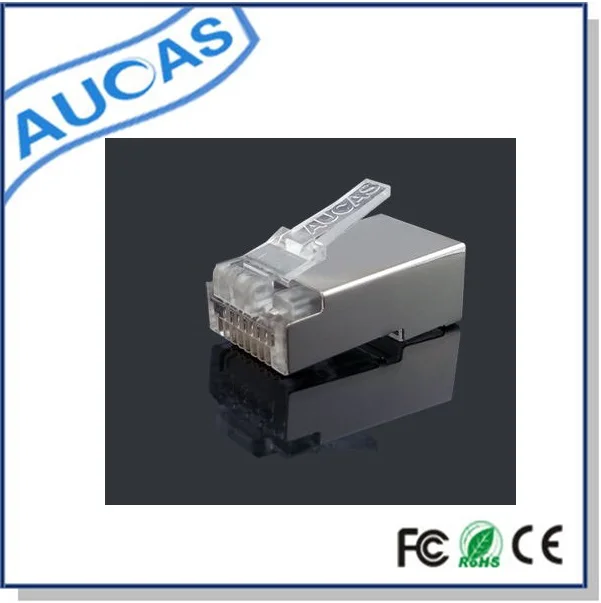 AUCAS CAT5E FTP Metal Shield RJ45 8P8C Network Modular Plug Connector Cable Adapter Head Gold-plated15μ Connection Free Ship
AUCAS CAT5E FTP Metal Shield RJ45 8P8C Network Modular Plug Connector Cable Adapter Head Gold-plated15μ Connection Free Ship
