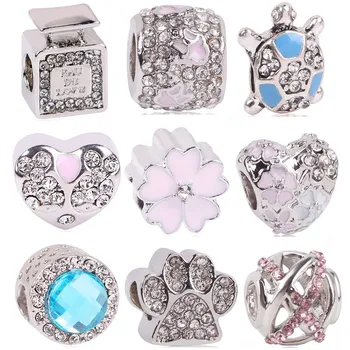 dodocharms New Silver Color Bottle Fish Footprint Tortoise Minnie Jewelry Marking Beads Fit Pandora Charm Bracelets Accessories
dodocharms New Silver Color Bottle Fish Footprint Tortoise Minnie Jewelry Marking Beads Fit Pandora Charm Bracelets Accessories