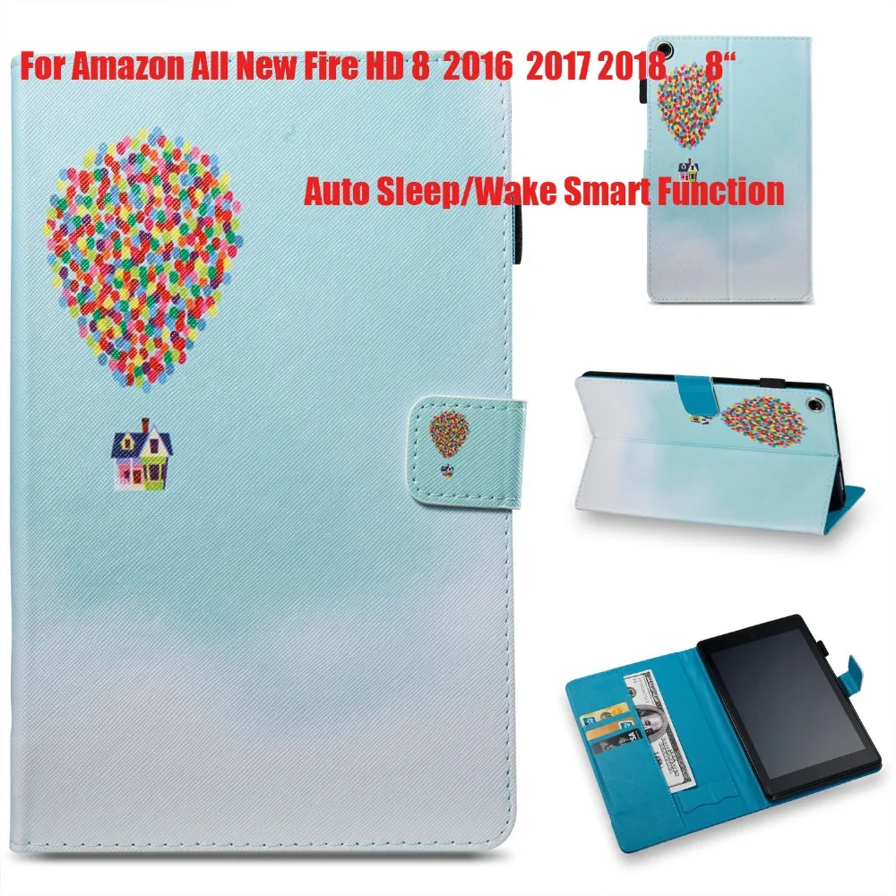 Potective skin PU Leather Printed Smart Case For Amazon All New Fire HD 8 2016 2017 2018 Tablet Cover Case Capa Funda
Potective skin PU Leather Printed Smart Case For Amazon All New Fire HD 8 2016 2017 2018 Tablet Cover Case Capa Funda