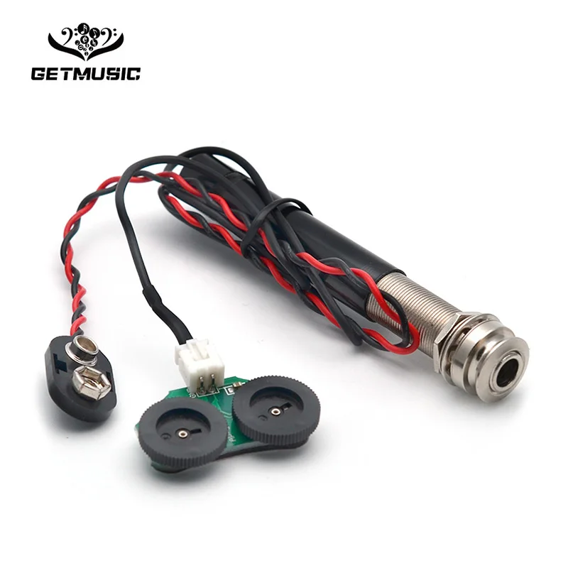 Endpin Jack Preamp Guitar Pickup Kit with Volume and Tone Tuning Control Knob for Acoustic Guitar
Endpin Jack Preamp Guitar Pickup Kit with Volume and Tone Tuning Control Knob for Acoustic Guitar