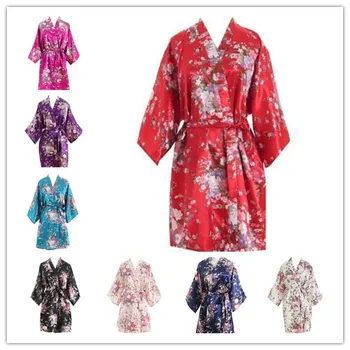 Silk Bridesmaid Bride Robe Sexy Women Short Satin Wedding Kimono Robes Sleepwear Nightgown Dress Woman Bathrobe Floral robe**
Silk Bridesmaid Bride Robe Sexy Women Short Satin Wedding Kimono Robes Sleepwear Nightgown Dress Woman Bathrobe Floral robe**