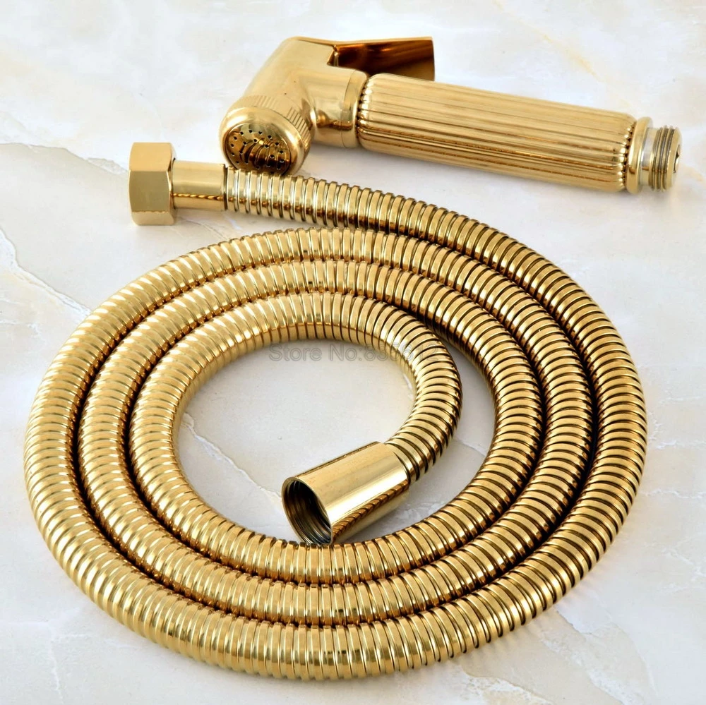 Telephone Style Hand Held Bathroom Shower Head / Golden Brass Finish Bathroom Handheld Shower Head Accessory /Hose thh037
Telephone Style Hand Held Bathroom Shower Head / Golden Brass Finish Bathroom Handheld Shower Head Accessory /Hose thh037