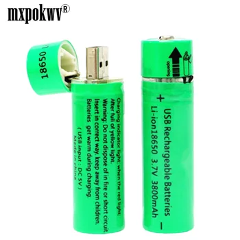 2Pcs 3800mah 18650 battery usb 3.7V rechargeable lithium polymer batteries for led flashlight power bank long life deep cycle
2Pcs 3800mah 18650 battery usb 3.7V rechargeable lithium polymer batteries for led flashlight power bank long life deep cycle