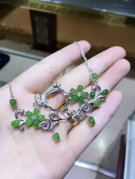 Natural green jasper Necklace natural gemstone Pendant Necklace S925 Sterling silver trendy Garden monkey women party Jewelry
Natural green jasper Necklace natural gemstone Pendant Necklace S925 Sterling silver trendy Garden monkey women party Jewelry
