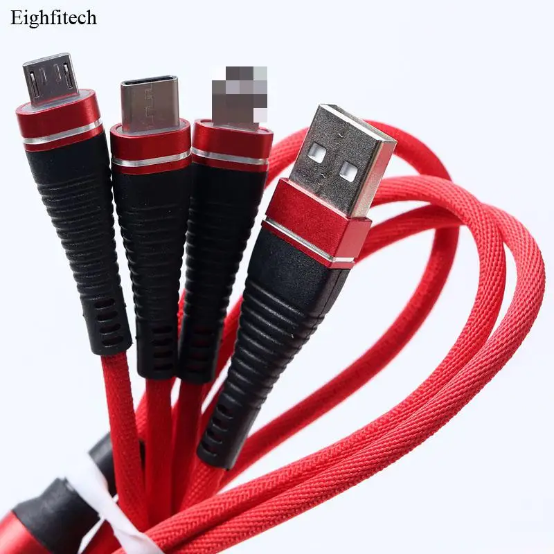 Eighfitech 3 In 1 Usb Cable For Mobile Phone Micro Usb Type-c Three In One Charge Cable For Apple Android Drop-ship
Eighfitech 3 In 1 Usb Cable For Mobile Phone Micro Usb Type-c Three In One Charge Cable For Apple Android Drop-ship