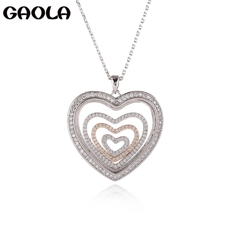 GAOLA Vintage Heart Necklaces Love Pendants Silver Color Cubic Zirconia Jewelry For Women Accessories GLD1397
GAOLA Vintage Heart Necklaces Love Pendants Silver Color Cubic Zirconia Jewelry For Women Accessories GLD1397