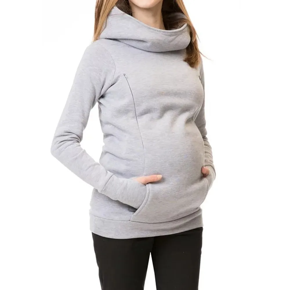 SAGACE Women Shirt Women's Nursing Maternity Long Sleeves Solid Hooded Breastfeeding Hoodie Sweatshirts Winter Polyester Casual
SAGACE Women Shirt Women's Nursing Maternity Long Sleeves Solid Hooded Breastfeeding Hoodie Sweatshirts Winter Polyester Casual