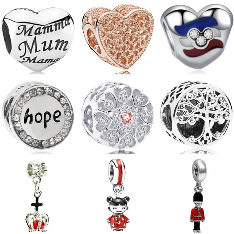 Hot Sale Crystal Hollow Tree Bear Crown Doll Safety Chain Heart Beads Fit Pandora Charms Bracelets for Women Making Jewelry
Hot Sale Crystal Hollow Tree Bear Crown Doll Safety Chain Heart Beads Fit Pandora Charms Bracelets for Women Making Jewelry