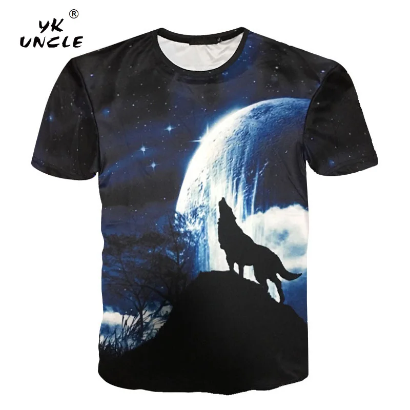 YK UNCLE Brand 3d Printed T shirt Men 2017 Summer New Arrvial Lone Wolf Under Moon Man's Short Sleeve T-shirt Extended Plus Size
YK UNCLE Brand 3d Printed T shirt Men 2017 Summer New Arrvial Lone Wolf Under Moon Man's Short Sleeve T-shirt Extended Plus Size
