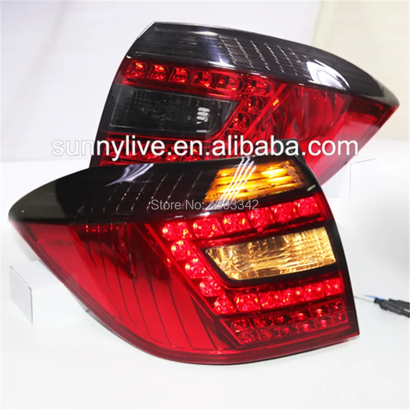 Для TOYOTA Kluger Highlander 2008-2011 год светодиодный ная задняя фара Красный Черный Цвет LF |