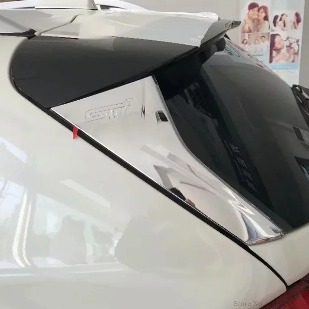 AITWATT Car ABS Chrome Exterior Side Rear Window Spoiler Triangle Cover Trims 2Pcs For Subaru XV Impreza 5-door 2018 2019
AITWATT Car ABS Chrome Exterior Side Rear Window Spoiler Triangle Cover Trims 2Pcs For Subaru XV Impreza 5-door 2018 2019