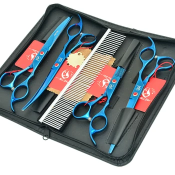 7.0 Inch Meisha Dogs Grooming Shears Kits with Comb Japan 440c Pet Cutting & Thinning & Curved Scissors for Trimming Dog HB0117
7.0 Inch Meisha Dogs Grooming Shears Kits with Comb Japan 440c Pet Cutting & Thinning & Curved Scissors for Trimming Dog HB0117