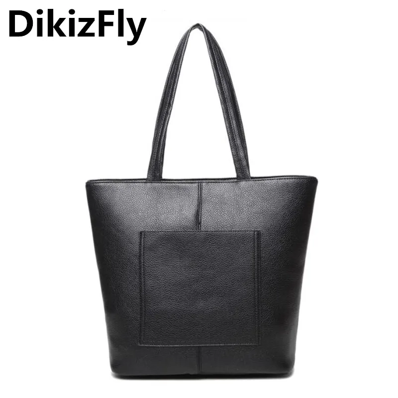 DikizFly 2018 New Shoulder Bags Casual Women Bag PU Leather Large Tote Bag Handbags Big Luxury Brand Ladies Hand bags Shopping
DikizFly 2018 New Shoulder Bags Casual Women Bag PU Leather Large Tote Bag Handbags Big Luxury Brand Ladies Hand bags Shopping