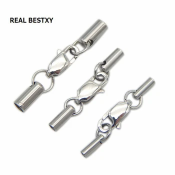 REAL BESTXY 10pcs/lot Stainless Steel Leather Cord Bracelet Necklace Lobster Clasps Hooks Connectors For
REAL BESTXY 10pcs/lot Stainless Steel Leather Cord Bracelet Necklace Lobster Clasps Hooks Connectors For