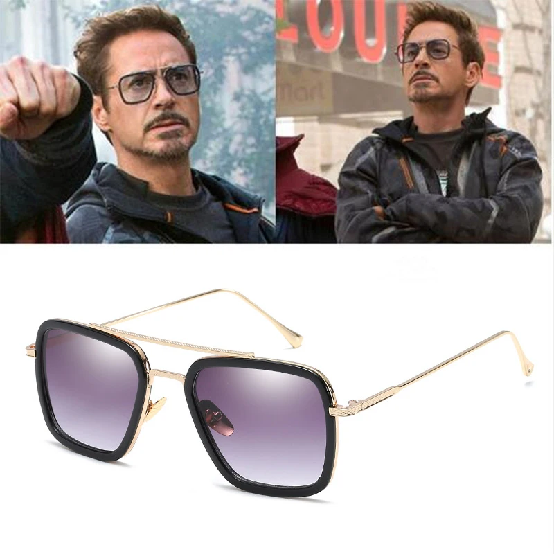 Avengers Infinity War Tony Stark Sunglasses Iron Man Glasses Rectangle Vintage transparent trendy sun glasses gothic
Avengers Infinity War Tony Stark Sunglasses Iron Man Glasses Rectangle Vintage transparent trendy sun glasses gothic
