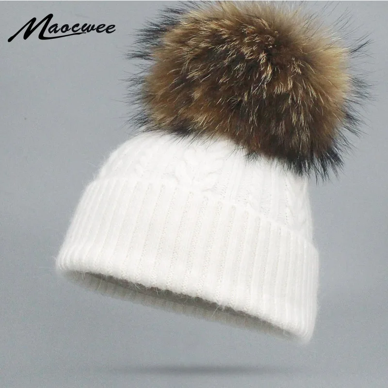 Female Winter Rabbit Fur Hat Nature Fur Pom Pom Beanie Cap Hat Real Fox Fur Pompon Knitting Warm Soft Hairy Twisted Pattern Bone
Female Winter Rabbit Fur Hat Nature Fur Pom Pom Beanie Cap Hat Real Fox Fur Pompon Knitting Warm Soft Hairy Twisted Pattern Bone