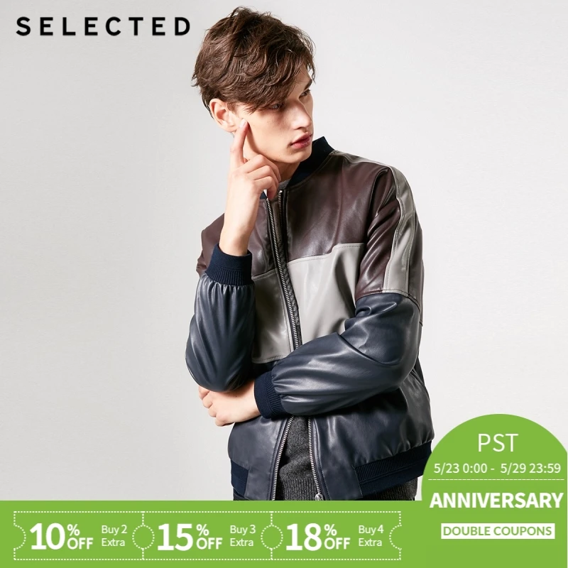 SELECTED Leather Jacket Men's Spring Splice Business Long-sleeved PU Jacket S | 4191P3511
SELECTED Leather Jacket Men's Spring Splice Business Long-sleeved PU Jacket S | 4191P3511