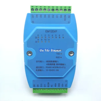 12 road discrete frequency input isolated acquisition switch module MODBUS RS485 i/o huasin
12 road discrete frequency input isolated acquisition switch module MODBUS RS485 i/o huasin