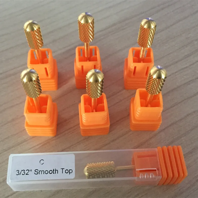 10PCS Gold coated Carbide Nail Drill Bits For Electric Nail Drill Machine 3/32 Manicure Kit
10PCS Gold coated Carbide Nail Drill Bits For Electric Nail Drill Machine 3/32 Manicure Kit