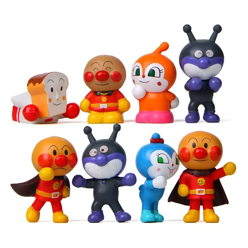 8pcs/set high quality Cartoon Anime Anpanman Ornament Figures Doll Bread Superman Micro-landscape decor Action Figure Toys
8pcs/set high quality Cartoon Anime Anpanman Ornament Figures Doll Bread Superman Micro-landscape decor Action Figure Toys