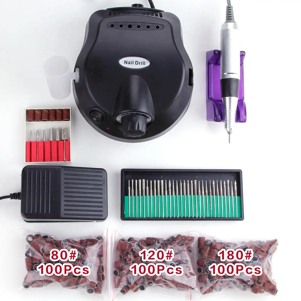 Electric Nail Drill Machine Manicure Tools Set Professional Nail Polish Remover Nail Art Sanding Bands File Mill Cutter
Electric Nail Drill Machine Manicure Tools Set Professional Nail Polish Remover Nail Art Sanding Bands File Mill Cutter